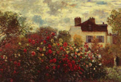 Claude Monet Artist s Garden at Argenteuil France oil painting art
